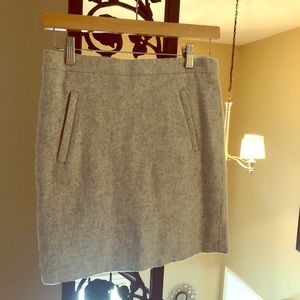 J. Crew gray wool skirt